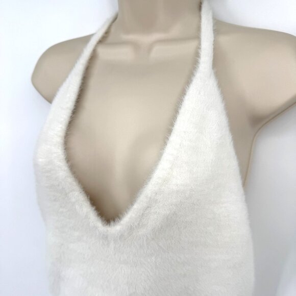 Gymshark Whitney Simmons Eyelash Knit Midi Halter Top woman’s size Large - Picture 2 of 9